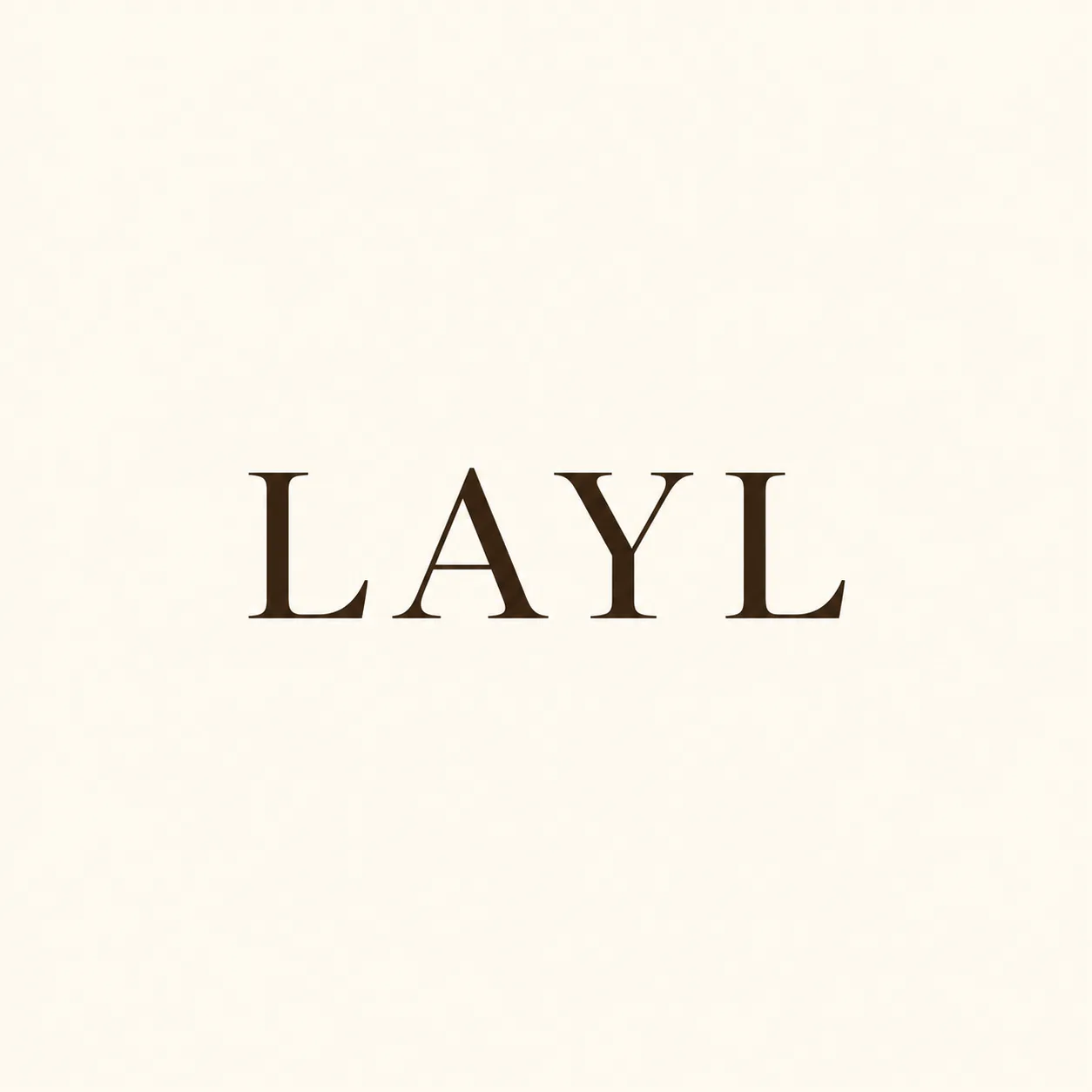 شعار ماركة LAYL في المتجر التجريبي