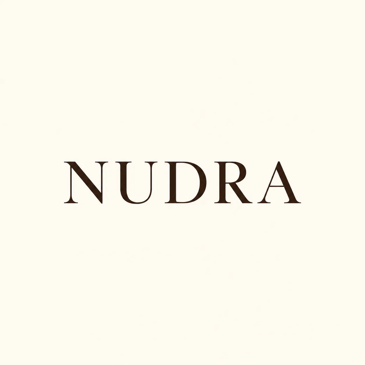 شعار ماركة NUDRA في المتجر التجريبي